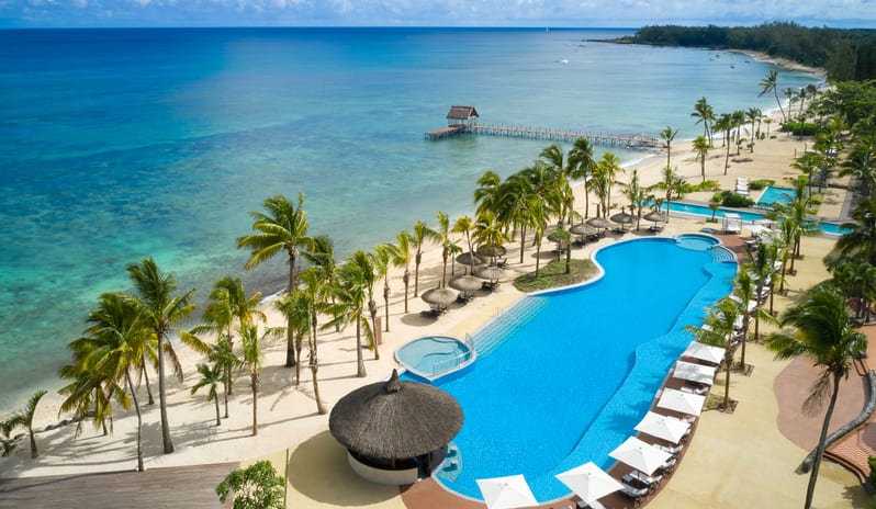 Ariel View - pool and fontains